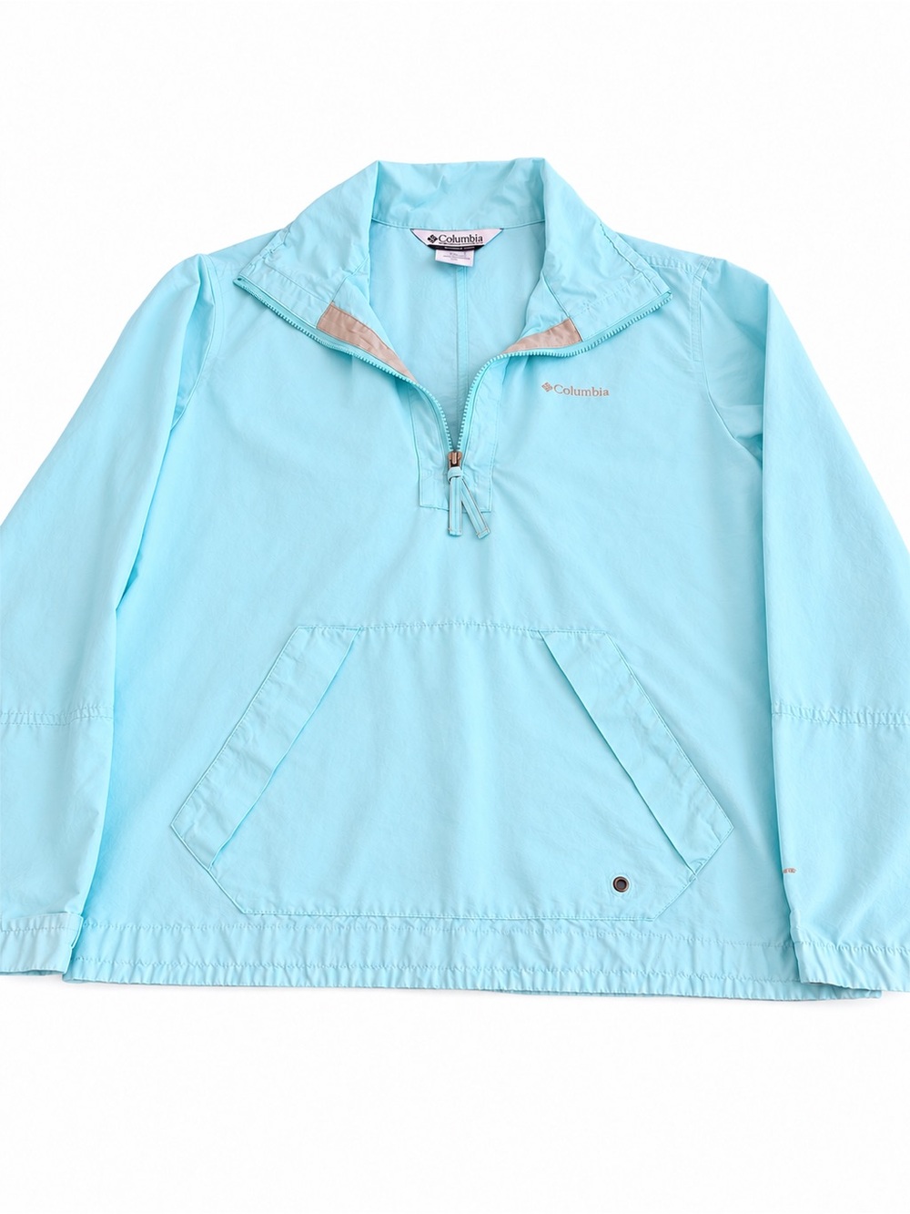 Columbia Women’s XL Pale Aqua Half-Zip Pullover Jacket